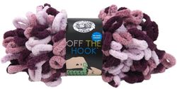 Off the Hook Plush Chenille Yarn, Grape Soda (Lion)