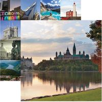 Canada Collection, Parliament Hill, double-sided, scrapbook paper (Reminisce)<br><font color=red>25% off</font>