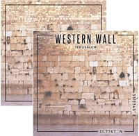 Jerusalem, Western Wall, double-sided Coordinates scrapbook paper (Stamping Station)