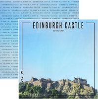 Scotland, Edinburgh Castle, double-sided Coordinates scrapbook paper (Scrapbook Customs) 