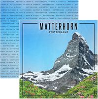Switzerland, Matterhorn, double-sided Coordinates scrapbook paper (Scrapbook Customs) 