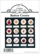 Button Covers, Iris, cross stitch kit (Carolina Country House)