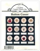 Button Covers, Monogram, cross stitch kit (Carolina Country House)