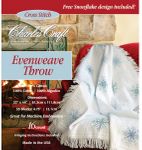 Evenweave Throw, 32" x 44", cross stitch (Charles Craft)