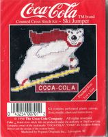 Coca Cola, Ski Jumper Bear, cross stitch kit (Pegasus)