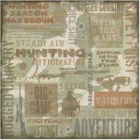 Hunting Collage, scrapbook paper (Karen Foster)