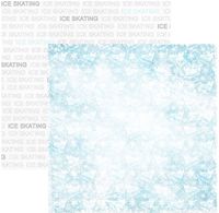 Ice Skating Addict, sports double-sided scrapbook paper (Scrapbook Customs)
