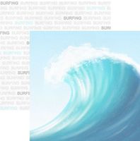 Surfing Addict, sports double-sided scrapbook paper (Scrapbook Customs)