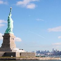 New York City - Statue of Liberty, scrapbook paper (Scrapbook Customs)