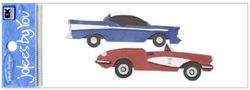 Vintage Sports Cars, travel, 3D scrapbook embellishment (Jolee's by You)