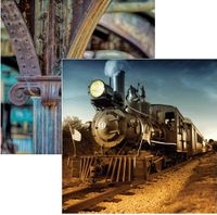 All Aboard Collection, American Classic, train, double-sided, scrapbook paper (Reminisce)<br><font color=red>25% off</font>