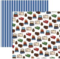 Our Travel Adventure Collection, Luggage, double-sided scrapbook paper (Carta Bella)