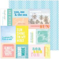 Sunshine on My Mind Collection, Golden Hour, travel double-sided scrapbook paper (Pinkfresh Studio)<br><font color=red>25% off</font>