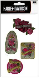 Harley-Davidson, Metal Daggers, 3D foiled scrapbook stickers (EK Success)