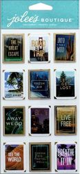Travel Photo Posters, 3D scrapbook stickers, Le Grande (Jolee's Boutique) 