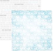 Ice Skating Addict, sports double-sided scrapbook paper (Scrapbook Customs)