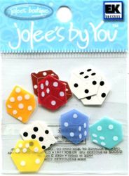 Dice, 3D scrapbook embellishment (Jolee's by You)