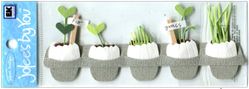 Spring Seedlings, 3D scrapbook embellishment (Jolee's by You)