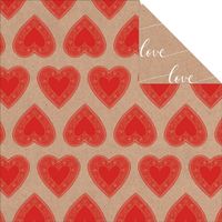 Mix & Match Collection, Hearts, double-sided scrapbook paper (Kaisercraft)