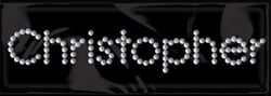 Brad Name Stickers,  Christopher, scrapbook (Me & My Big Ideas)<br><font color=red>50% off</font>