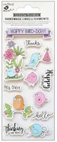 Happy Bird Day, birthday, 3D Scrapbook stickers, 13/pk (Little Birdie)
