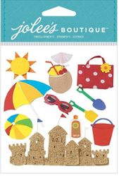 Fun at the Beach, 3D scrapbook stickers (Jolee's Boutique)<br><font color=red>33% off</font>