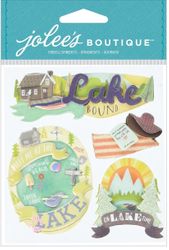 Lake, 3D scrapbook stickers (Jolee's Boutique)