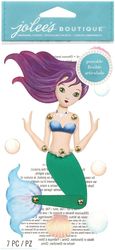 Poseable Mermaid, 3-D LE GRANDE scrapbook stickers (Jolee's Boutique)<br><font color=red>50% off</font>