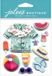 Tropical Vacation, 3D scrapbook stickers (Jolee's Boutique)<br><font color=red>33% off</font>