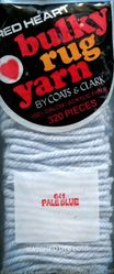 #641 Pale Blue - Bulky Rug Yarn by Red Heart, Latch Hook Yarn, 320 pieces