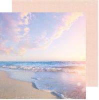 Heidi Swapp Set Sail Collection - Sunset Beach, double-sided scrapbook paper (American Crafts)