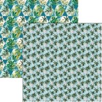 Paradise Collection, Flamingos in Paradise, double-sided, scrapbook paper (Reminisce)<br><font color=red>25% off</font>  