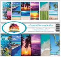 Coastal Serenade Kit, 12 scrapbook papers, 12x12" (Reminisce Collection)