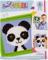 Sew Cute! Panda Needlepoint Kit, 6x6" (Colorbok)