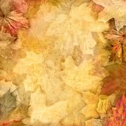 Vintage Leaves, fall, autumn scrapbook paper (Stamping Station)