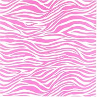 Zebra Print, Hot Pink & White, scrapbook cardstock (Canvas Corp)