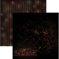 The Silver Scream Collection, Happy Halloween, double-sided, scrapbook paper (Reminisce)<br><font color=red>25% off</font> 