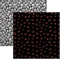 The Silver Scream Collection, Scream O'Lantern, Halloween, double-sided, scrapbook paper (Reminisce)<br><font color=red>25% off</font> 