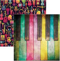High School Musical Collection, Piano, music double-sided scrapbook paper (Reminisce)