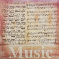 Music, scrapbook paper (Creative Imaginations)