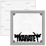Karate, double-sided, Martial Arts scrapbook paper (Stamping Station)