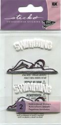 Pep Rally, Embroidered Activity Emblem, Swimming (Jolee's Boutique)<br><font color=red>40% off</font>