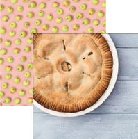 Pie Time Collection, Apple Pie, food double-sided, travel scrapbook paper (Reminisce)