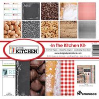 In the Kitchen Kit, 10 scrapbook papers & sticker sheet (Reminisce)