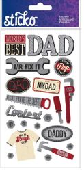 Fix It Dad, family scrapbook stickers (Sticko) 
