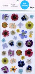 Colorful Flowers, scrapbook stickers (Recollections)<br><font color=red>25% off</font>