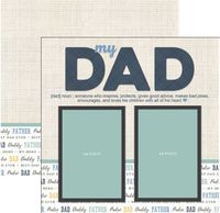 Dad, family, double-sided, scrapbook paper (Scrapbook Customs)