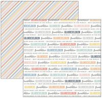 Grandchildren, family, double-sided scrapbook paper (Scrapbook Customs)