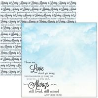 In Loving Memory, double-sided scrapbook paper (Scrapbook Customs)