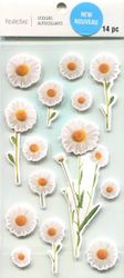 Daisy flowers, 3-D scrapbook stickers (Recollections)<br><font color=red>25% off</font>